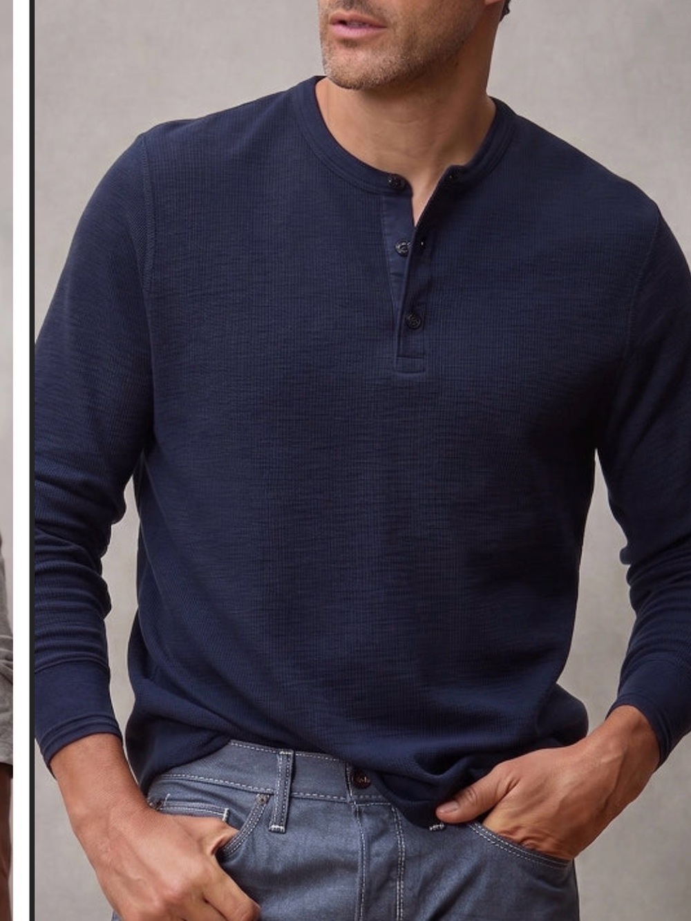 Todd Snyder Long Sleeve Henley Shirt S